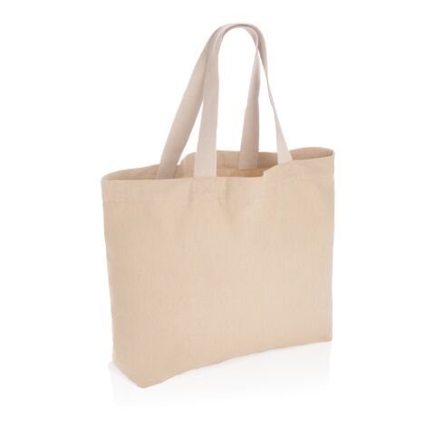 Impact Aware™ 240g/m² große Tasche aus recyceltem Canvas, ungefärbt braun | ohne Werbeanbringung | Nicht verfügbar | Nicht verfügbar | Nicht verfügbar