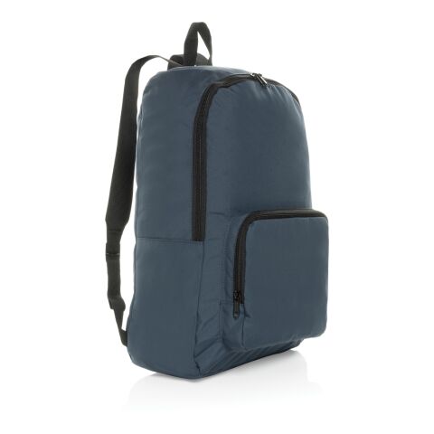 Dillon AWARE™ RPET faltbarer klassischer Rucksack navy blau | ohne Werbeanbringung | Nicht verfügbar | Nicht verfügbar | Nicht verfügbar