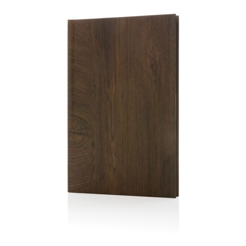 Kavana A5 Notizbuch mit Holz-Print dunkelbraun | ohne Werbeanbringung | Nicht verfügbar | Nicht verfügbar