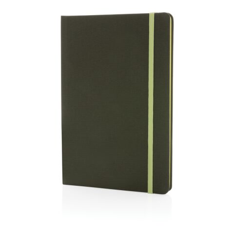 GRS-zertifiziertes rPET-A5-Notizbuch grün-grün | ohne Werbeanbringung | Nicht verfügbar | Nicht verfügbar