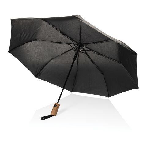 Kaycey 21“ Auto-Open Mini-Regenschirm aus AWARE™ rPET schwarz | ohne Werbeanbringung | Nicht verfügbar | Nicht verfügbar