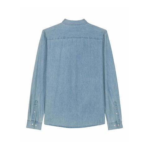 POD Stanley&amp;Stella - Stanley Denim Shirt hellblau | S | DTF Linke Brust