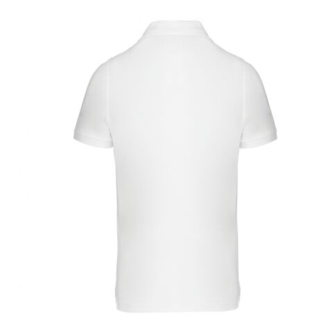 Herren Piqué Cotton Polo weiß | L | ohne Werbeanbringung