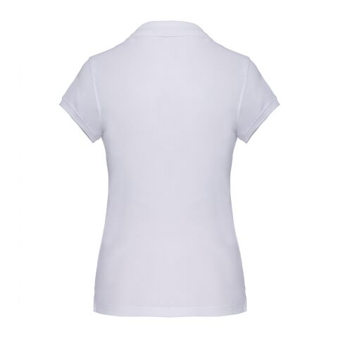 Damen Piqué Cotton Polo weiß | 3XL