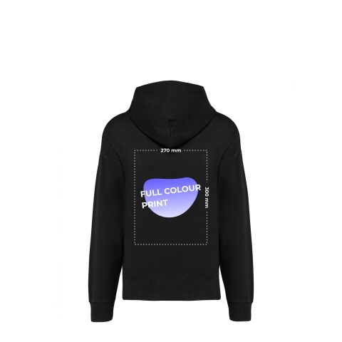 Vegan Unisex Oversized Hoodie schwarz | XS | ohne Werbeanbringung