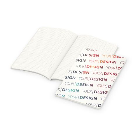 Notizbuch Copy-Book RECYCLING Naturkarton-Softcover individuell bedruckt DIN A5 | ohne Werbeanbringung | Punktraster