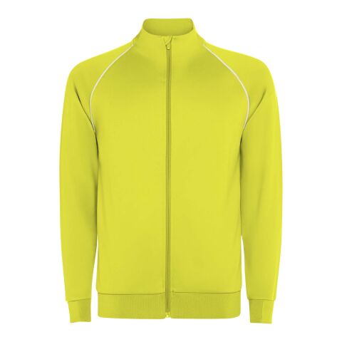 Valier Herren Sweatshirt mit durchgehendem Reißverschluss Fluor Yellow | XXL
