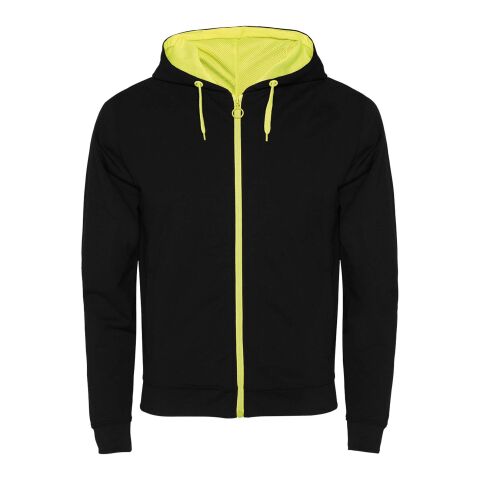 Fuji Kaputzensweatjacke Unisex Standard | schwarz-Fluor Yellow | roly- | ohne Werbeanbringung | Nicht verfügbar | Nicht verfügbar | Nicht verfügbar