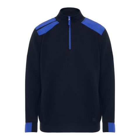 Maverick Pullover für Herren mit halbem Reißverschluss, 280 g/m2 Standard | Navy Blue-royalblau | L | ohne Werbeanbringung | Nicht verfügbar | Nicht verfügbar | Nicht verfügbar