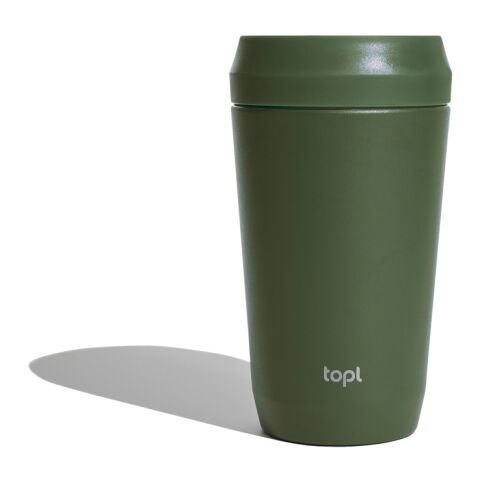 Topl-Trinkbecher aus rec. Stahl mit 360-Grad-Deckel 354ml grün | ohne Werbeanbringung | Nicht verfügbar | Nicht verfügbar