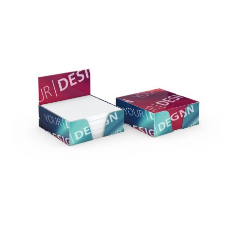 Haftnotiz-Box Pop-Up-Box Haftnotizblöcke weiß Karton-Box individuell bedruckt 72 × 72 mm | Nicht verfügbar | ohne Werbeanbringung | 250.0 | weiß