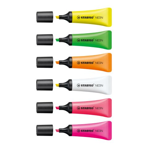 STABILO NEON 4er-Set Leuchtmarkierer Siebdruck