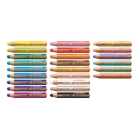 STABILO woody 3 in 1 Farbstift 2er-Set ohne Werbeanbringung
