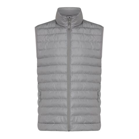 IQONIQ Meru Herren Bodywarmer aus recyceltem Polyester Silbergrau | S | ohne Werbeanbringung | Nicht verfügbar | Nicht verfügbar | Nicht verfügbar