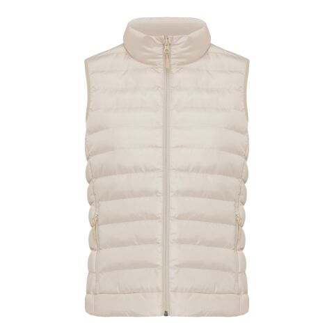 Iqoniq Meru Damen Bodywarmer aus recyceltem Polyester beige | XL | ohne Werbeanbringung | Nicht verfügbar | Nicht verfügbar | Nicht verfügbar