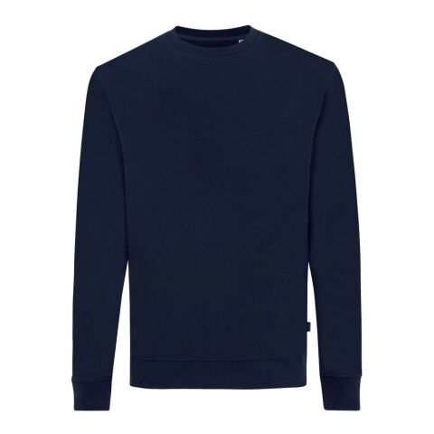 Iqoniq Zion Rundhals-Sweater aus recycelter Baumwolle navy blau | M | ohne Werbeanbringung | Nicht verfügbar | Nicht verfügbar | Nicht verfügbar