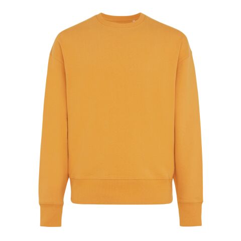 Iqoniq Kruger Relax-Rundhals-Sweater aus recycelt. Baumwolle Sonnenuhr Orange | S | ohne Werbeanbringung | Nicht verfügbar | Nicht verfügbar | Nicht verfügbar