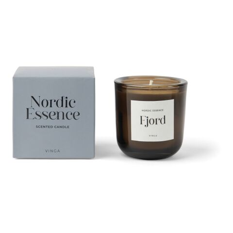 Nordic Essence Duftkerze klein blau-dunkelbraun | ohne Werbeanbringung