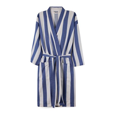 VINGA Ornos GRS Hamam-Bademantel S/M blau-weiß | ohne Werbeanbringung | Nicht verfügbar | Nicht verfügbar | Nicht verfügbar