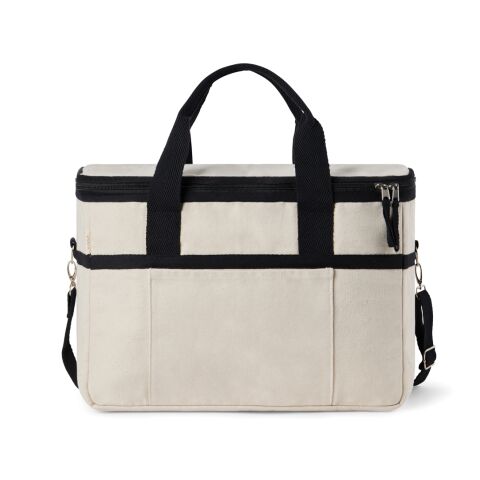 VINGA Volonne AWARE™ Kühlkorb aus recyceltem Canvas off white-schwarz | ohne Werbeanbringung | Nicht verfügbar | Nicht verfügbar | Nicht verfügbar