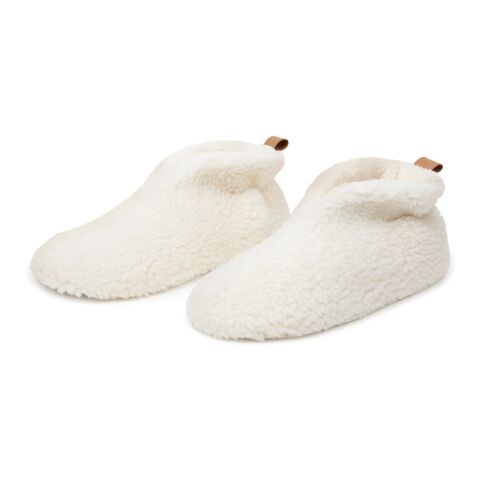 VINGA Santos kuschelige Hausschuhe aus RCS recyceltem PET grau | L/XL | ohne Werbeanbringung