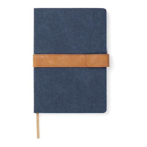 VINGA Bosler Notizbuch aus RCS recyceltem Canvas navy blau