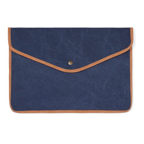 VINGA Bosler 14" Laptop-Tasche aus GRS recyceltem Canvas navy blau | ohne Werbeanbringung | Nicht verfügbar | Nicht verfügbar