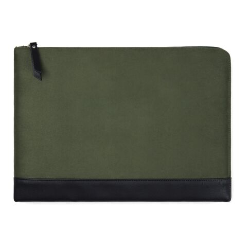 VINGA Marlow 16" Laptop Sleeve aus RCS recyceltem Polyester grün-schwarz