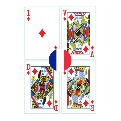 54 Spielkarten Französisch