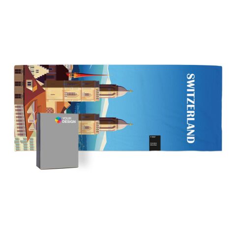 ActiveTowel® Sports Microfaser Sporthandtuch mit individuellem Schuber, All-Inclusive-Paket ohne Werbeanbringung | 100 x 40 cm