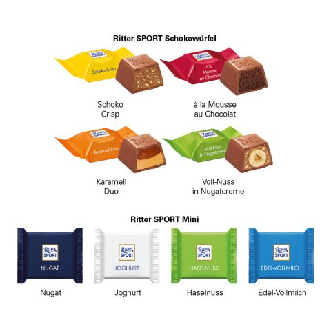 Adventskalender quadratisch ohne Werbeanbringung | Ritter SPORT mini