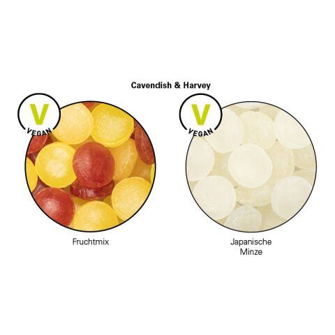 Bonbonglas mini transparent | ohne Werbeanbringung | Mini Bonbons Fruchtmix