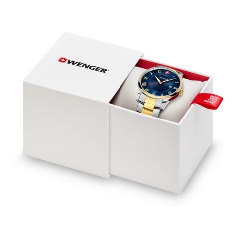 Wenger City Classic Schwarz Uhr ohne Werbeanbringung