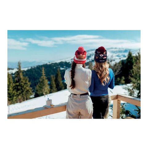 Weihnachtliche Strickmütze LED blau | ohne Werbeanbringung | Nicht verfügbar | Nicht verfügbar | Nicht verfügbar