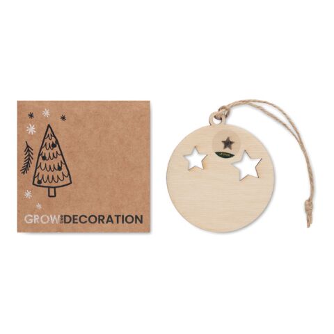 Weihnachtsschmuck Kugel holzfarben | ohne Werbeanbringung | Nicht verfügbar | Nicht verfügbar | Nicht verfügbar