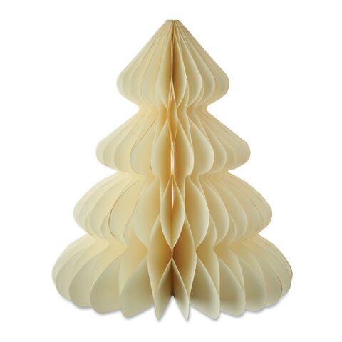 Weihnachtsbaum Papier beige