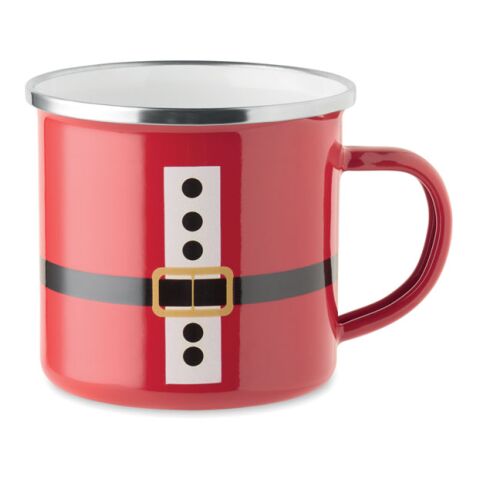 Emaille-Becher 300ml rot