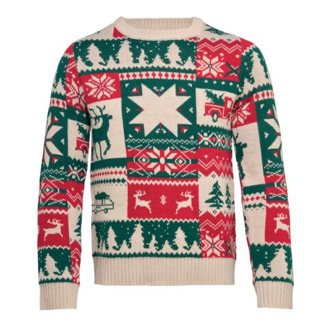 Weihnachtspullover S-M beige