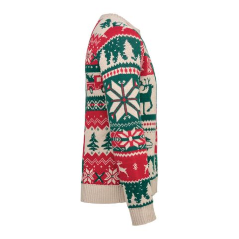 Weihnachtspullover L-XL beige