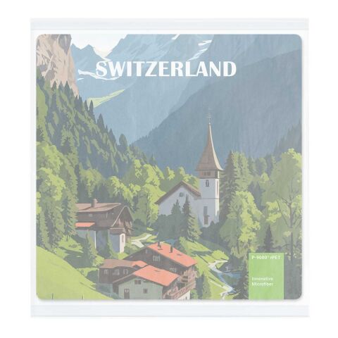 POLYCLEAN rPET Displaytuch im Pergaminbeutel, All-Inclusive-Paket  ohne Werbeanbringung | 18 x 18 cm