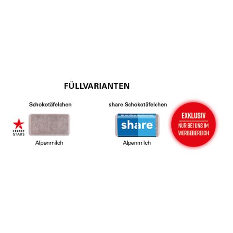 Adventskalender ECO High Tower 4c Euroskala | 24 Alpenmilch-Schokotäfelchen