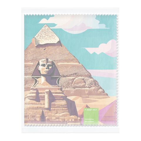 POLYCLEAN rPET Brillentuch im Pergaminbeutel, All-Inclusive-Paket  ohne Werbeanbringung | 30 x 20 cm