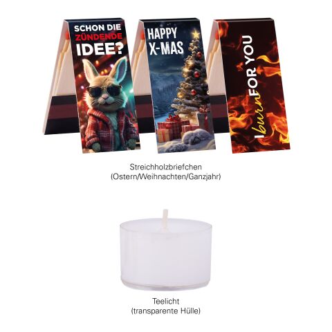 Geschenkbox Mini Teelicht ohne Werbeanbringung | Standardgestaltung