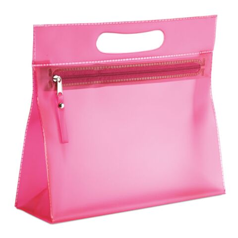 Transparente Kosmetiktasche fuchsia | ohne Werbeanbringung | Nicht verfügbar | Nicht verfügbar | Nicht verfügbar