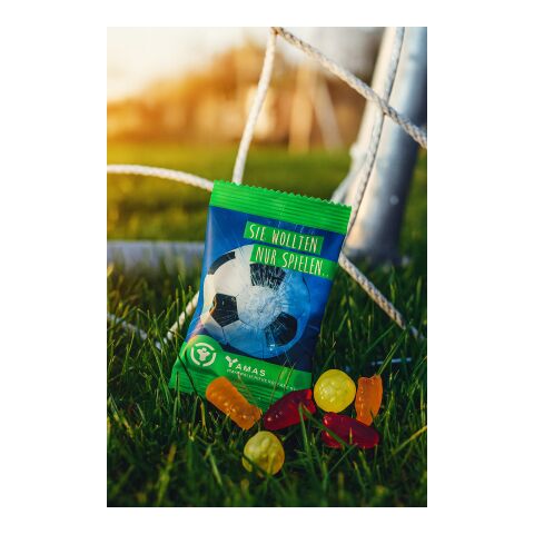 Fruchtgummi STANDARD 15 g im konventionellen Tütchen transparent | ohne Werbeanbringung | Smilegummi (gelb)