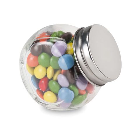 Schokolinsen im Glasspender KC bunt | ohne Werbeanbringung | Nicht verfügbar | Nicht verfügbar | Nicht verfügbar