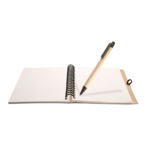 Recyceltes Notizbuch Blankopapier beige | ohne Werbeanbringung | Nicht verfügbar | Nicht verfügbar | Nicht verfügbar