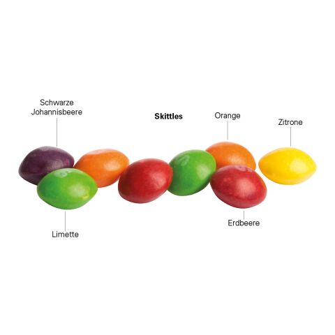 Minitüte 10 g Skittles Kaubonbons ohne Werbeanbringung | Folie mit ca. 50% Papier