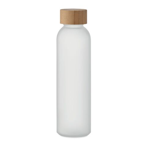 Glasflasche 500 ml gefrostet transparent weiß | ohne Werbeanbringung | Nicht verfügbar | Nicht verfügbar | Nicht verfügbar