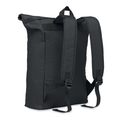 Rolltop-Rucksack 600D schwarz | ohne Werbeanbringung | Nicht verfügbar | Nicht verfügbar | Nicht verfügbar